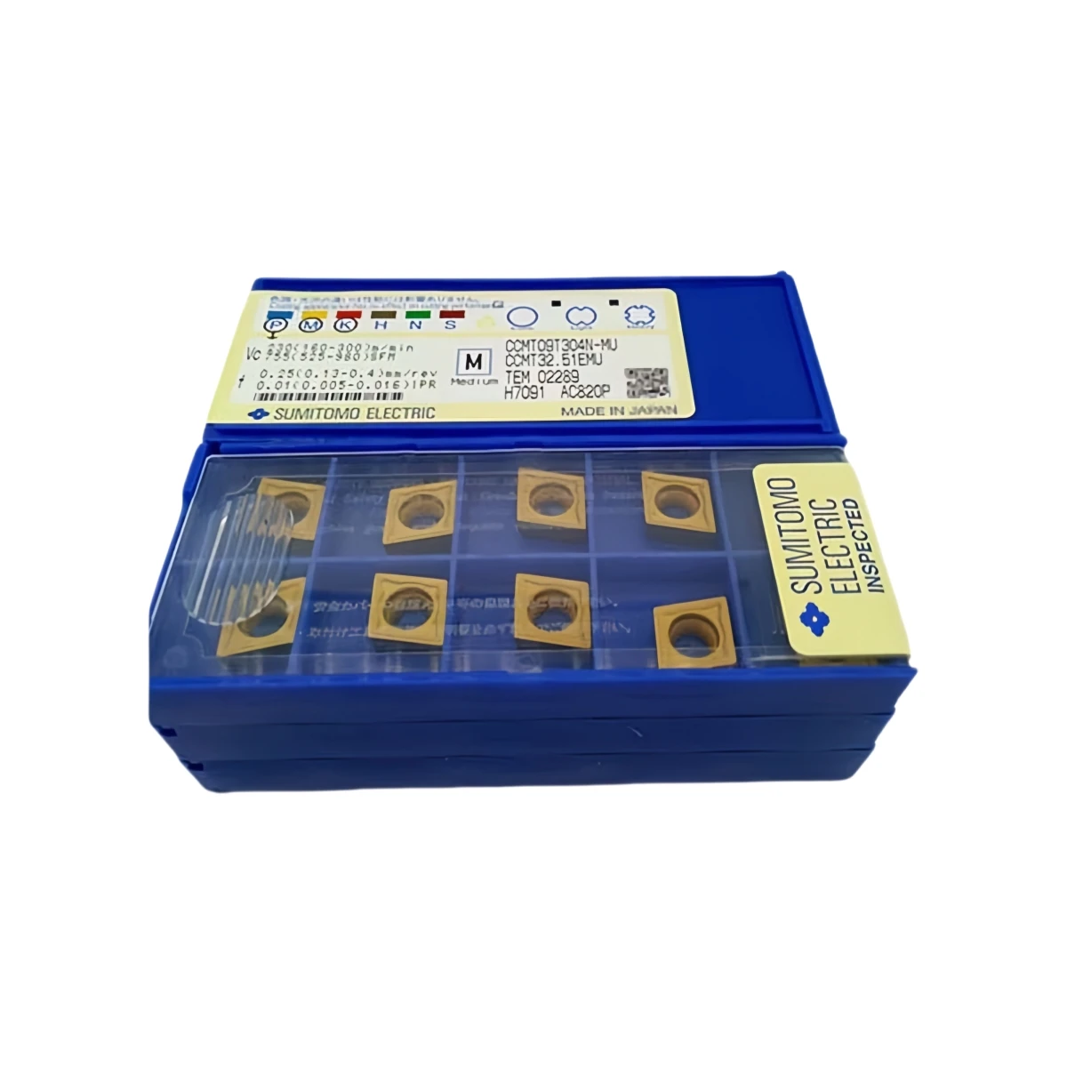 

SUMITOMO 100% оригинальная токарная вставка CCMT CCMT09T308-MU AC8025P, 10 шт.