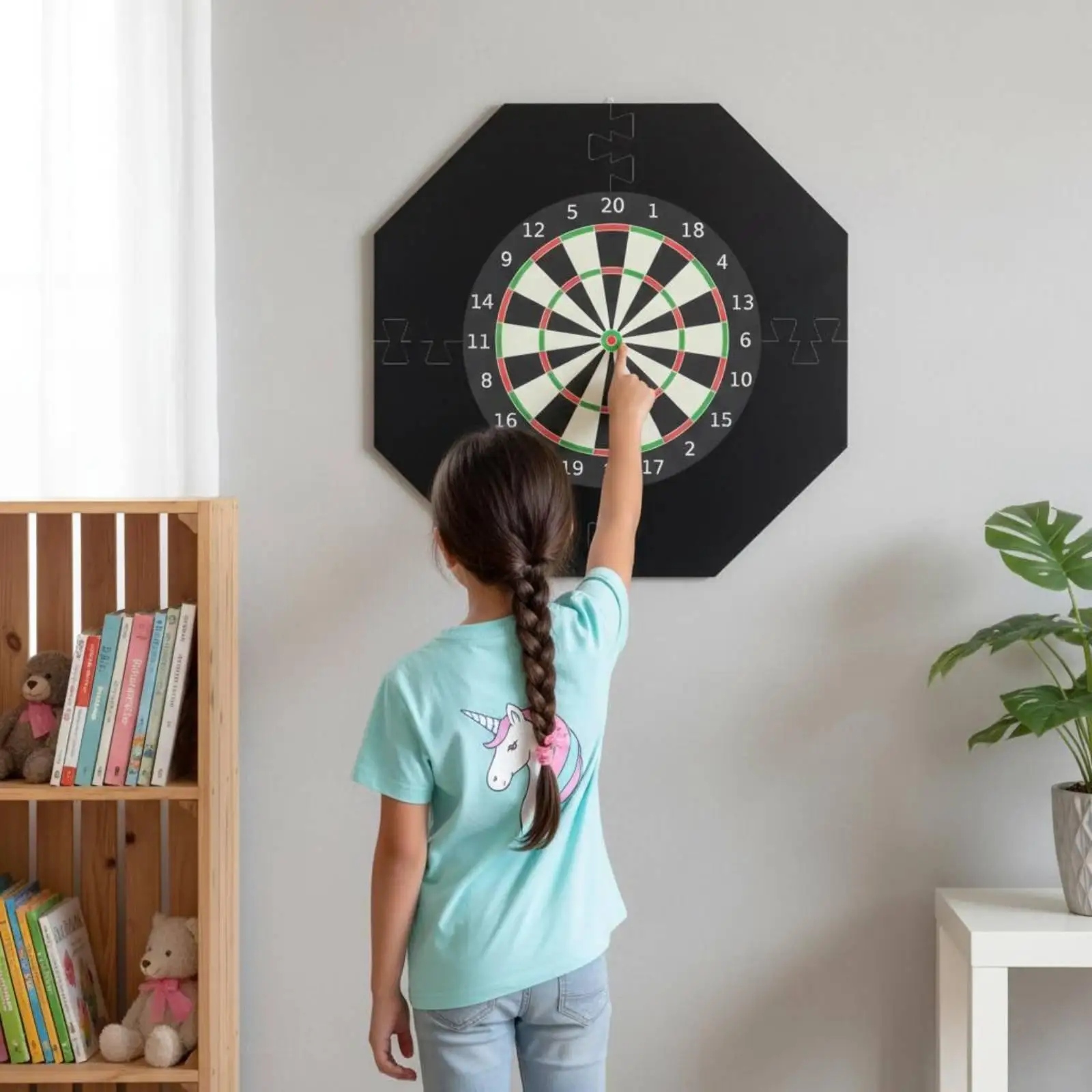 Dartboard Surround Interlocking Design Dartboard Wall Protector for Basement