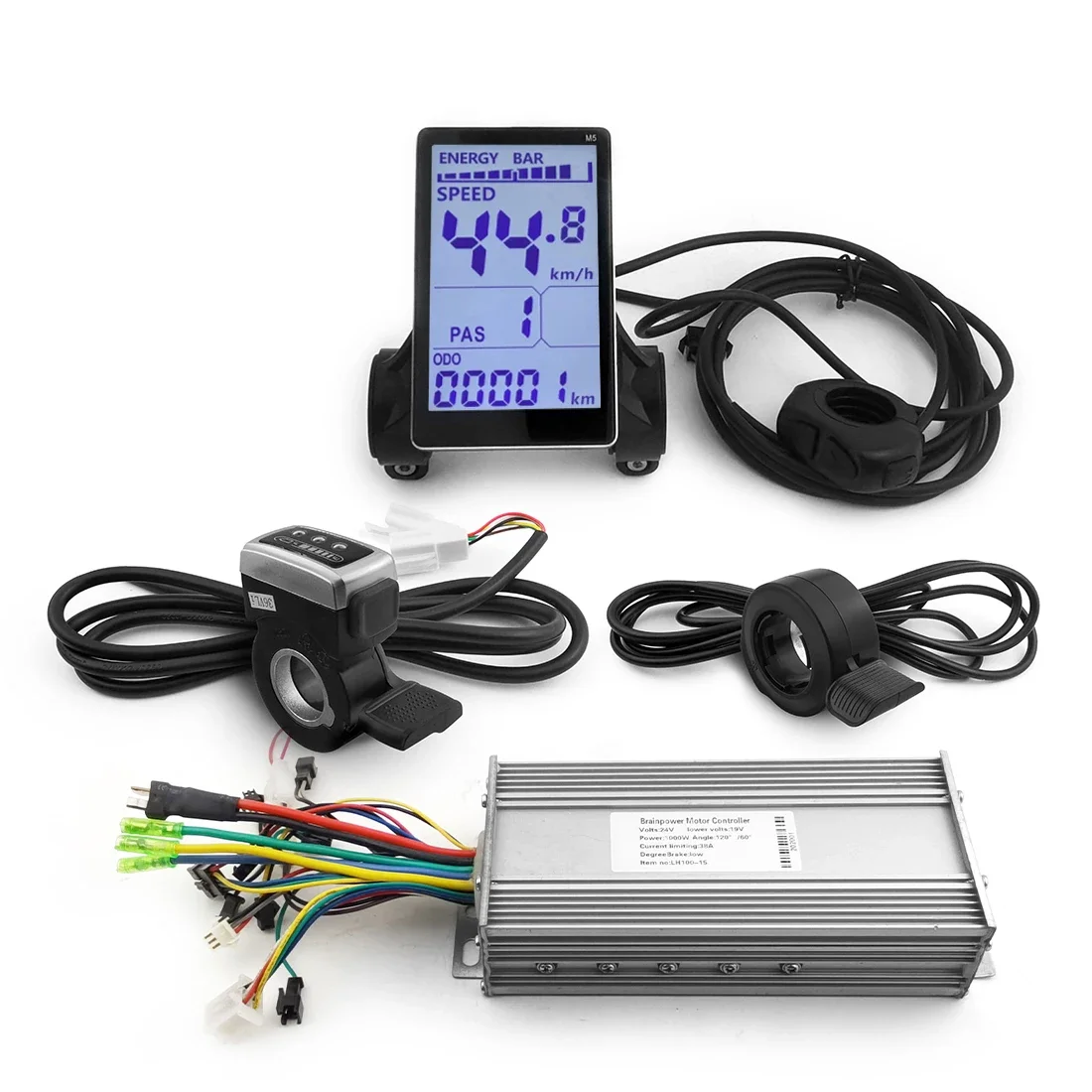 1000w Electric Bicycle Accessories brushless motor controller Lcd Display For Electric Bike