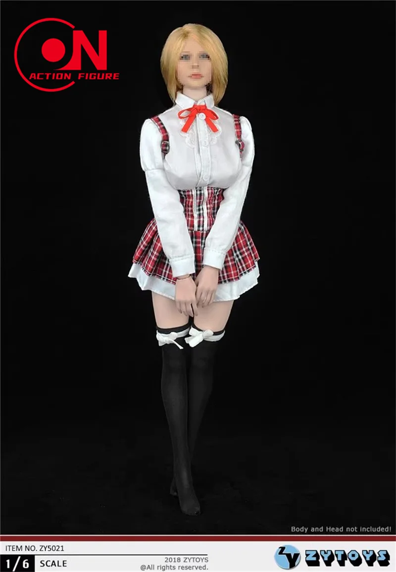 ZYTOYS ZY5021 1/6 Scale Female Maid Attire Clothes Model Fit 12-inch Soldier Big Breast Action Figure Body