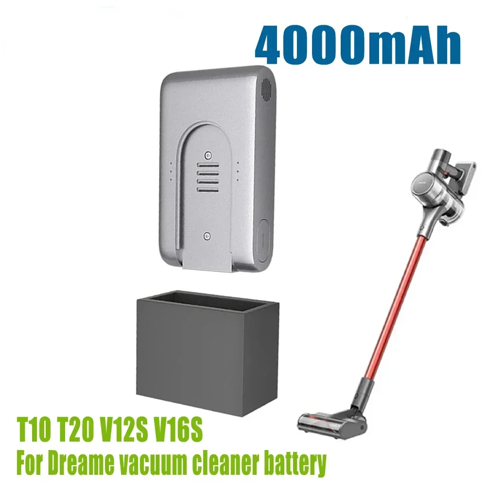 4000mAh Vacuum Cleaner Battery for Xiaomi Dreame Vacuum Cleaner T20 T10 V12S V16S Xiaomi Mijia Dreame Replacement Battery