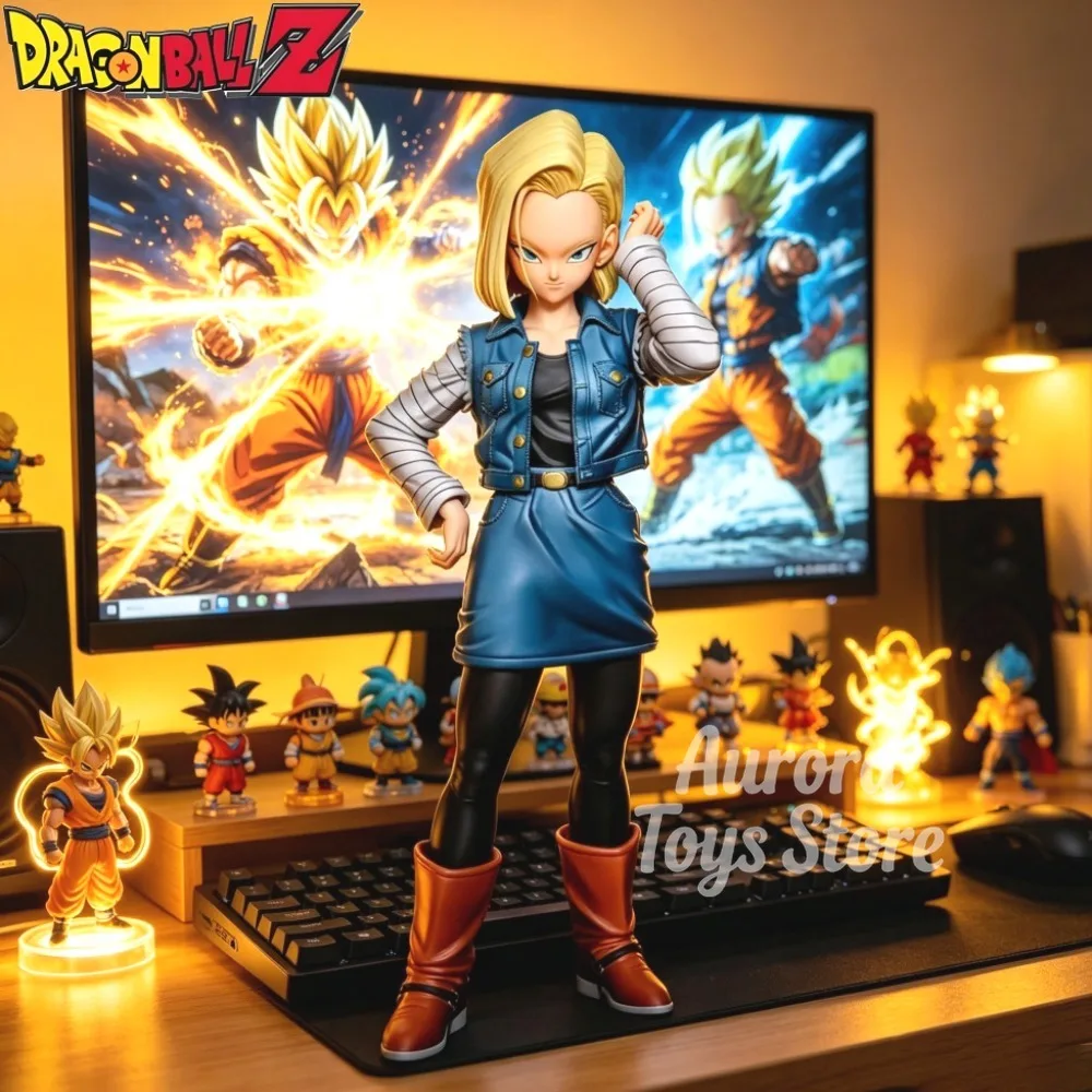 

Anime Dragon Ball Z Figure Android 18 Action Figures Pvc Statue Ornamen Collection Model Toys Gifts 27cm