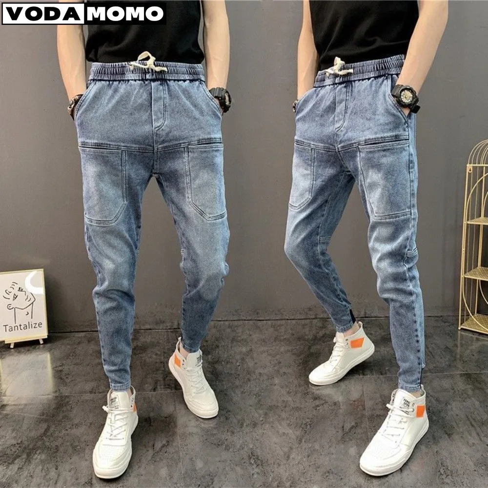 

Jeans Harem Pants Autumn and Winter New Pants Men's Korean Version of Self-cultivation Trend All-match Denim Nine-point Pants