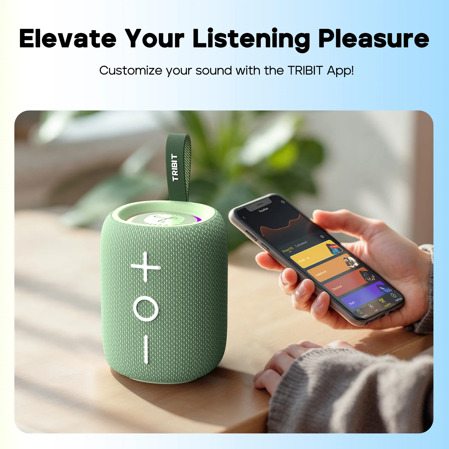 Tribit StormBox Mini+ Bluetooth Speaker, 12W 360° Sound With XBass, LEDs, 12 Hours Playtimes, IPX7 Waterproof For Hiking Outdoor view 6