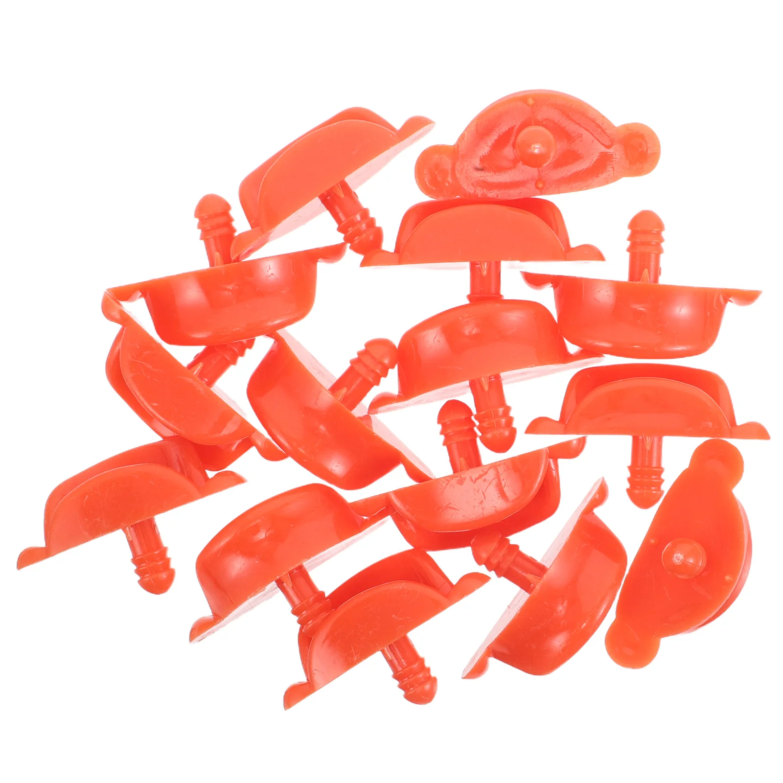 

20pcs Yellow Duck Material Kit Plastic Craft Accessories Making Supplies Animal Making Educational Fun Activity