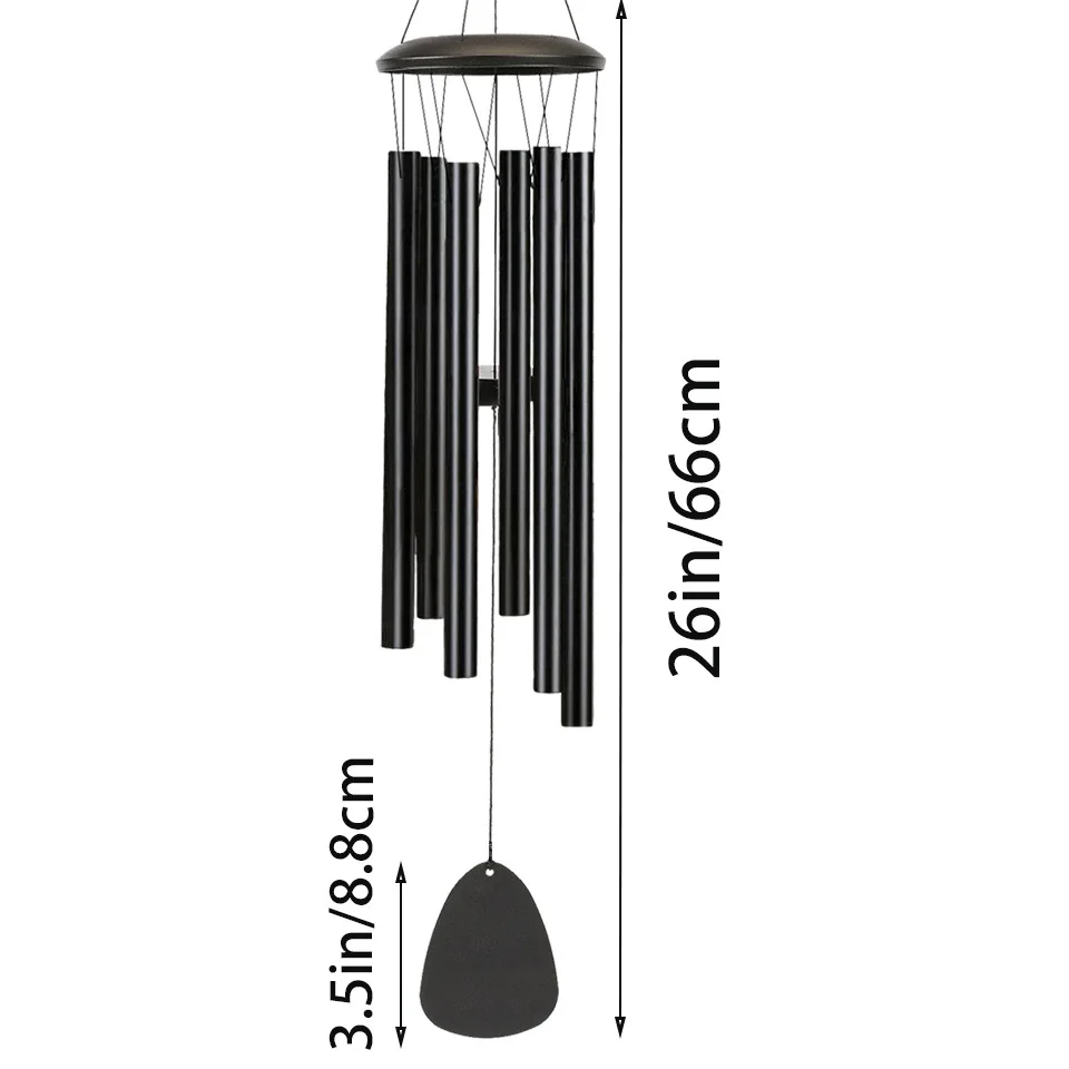 26-inch Metal Wind Chime, Musical Wind Chime, Aluminum Tube Wind Chime Gift, Outdoor Terrace Curtain Commemorative Wind Chime