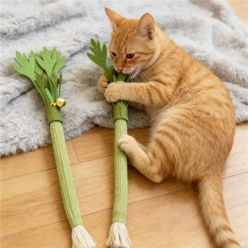 Cat Chew Toys Interactive Self High Catnip Molar Stick Bite With Bell Cats Toy Kitten Toy Natural Catnip Cat Teeth Cleaning Toy