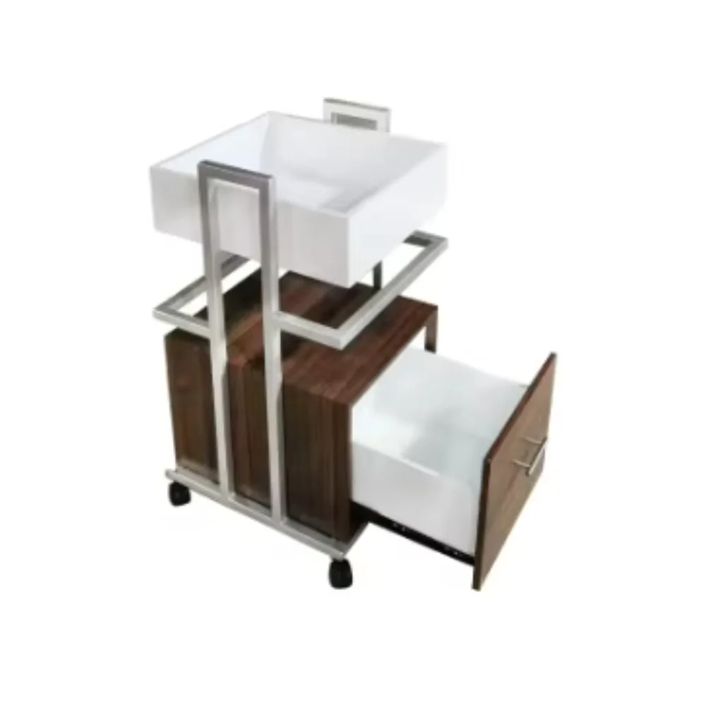 Barbershop trolley with removable storage rack trolley