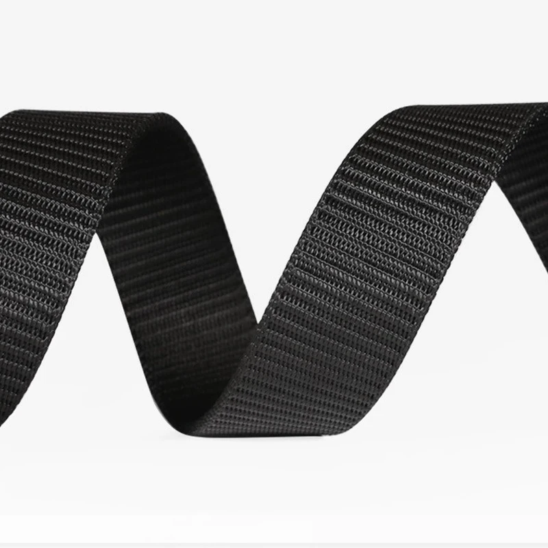 حزام منسوج للرجال مصنوع من مادة النايلون، أحزمة بإبزيم أوتوماتيكية بدون أسنان للرجال، حزام للرياضات الخارجية والترفيه، حزام جينز أنيق #6