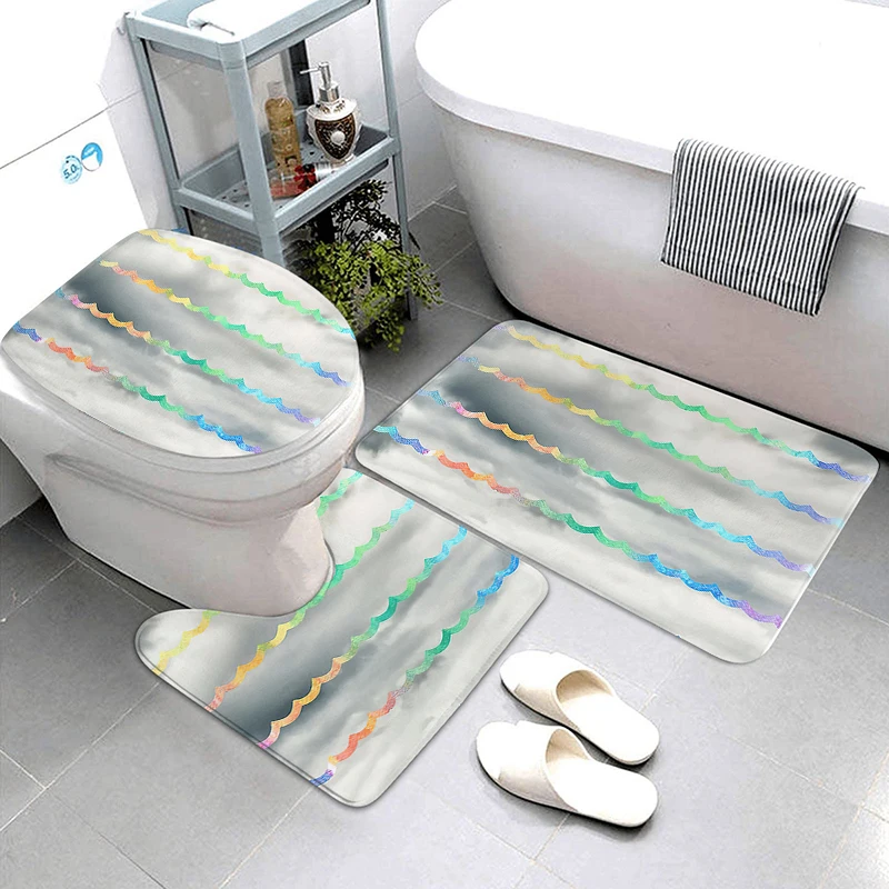 Bedroom American Room Mat Bathtub toilet rug Anti-slip Bath Mat Bathroom Small Rug Shower Foot Entrance Door Mat Kitchen Mat