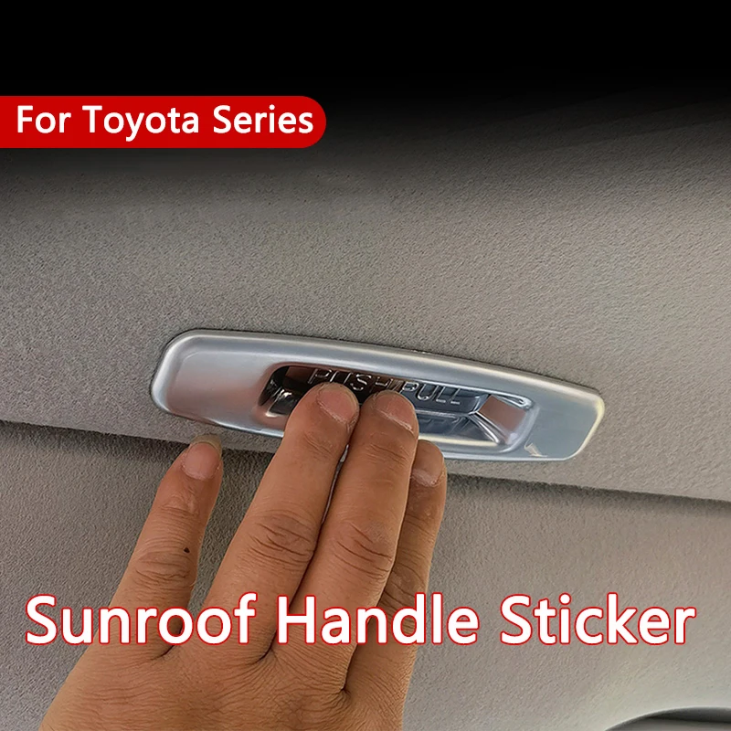 

Автомобильный солнцезащитный козырек, накладки на ручку, козырек от солнца, декоративная наклейка на чехол для Toyota серии RAV4 Highlander Camry Harrier, аксессуар для интерьера