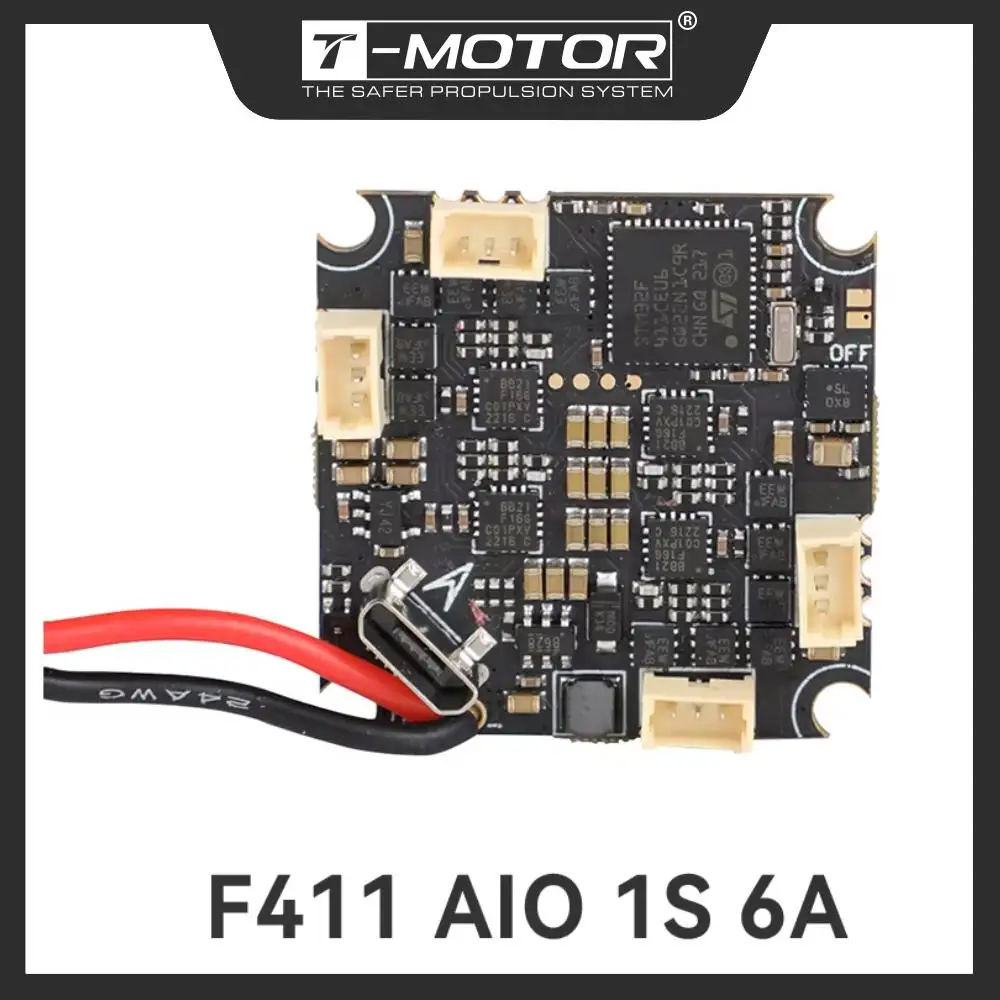 

T-MOTOR HOBBY T-HOBBY Stack F411 AIO 1S 6A ELRS VTX BLUEJAY for M0802 M0803 FPV Drone Plane Quadcopter Drones Parts