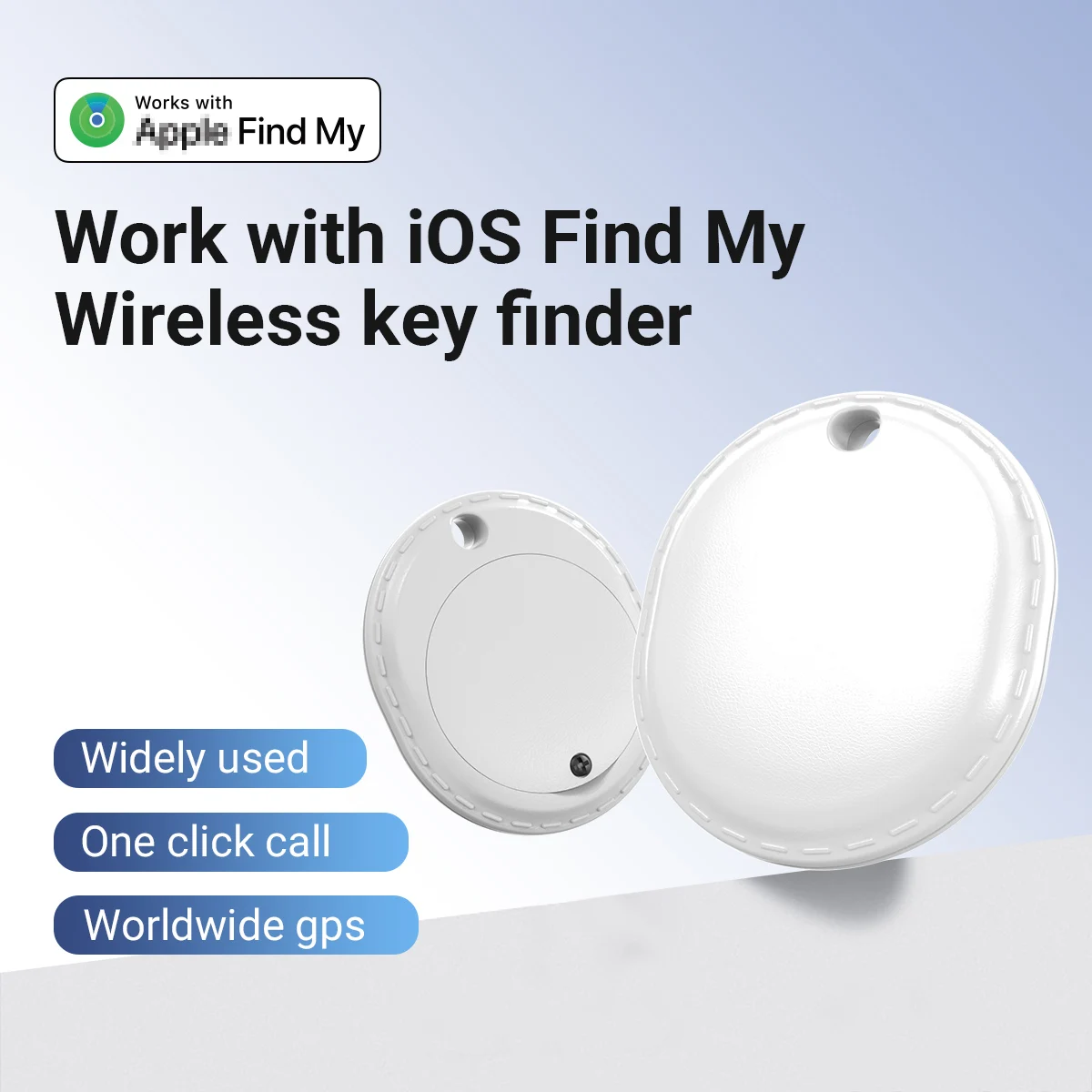 

Gopala Tracker Key Finder Works with Find My App (iOS Only) Luggage Suitcases & Pets Loud Beep Worldwide Tracking