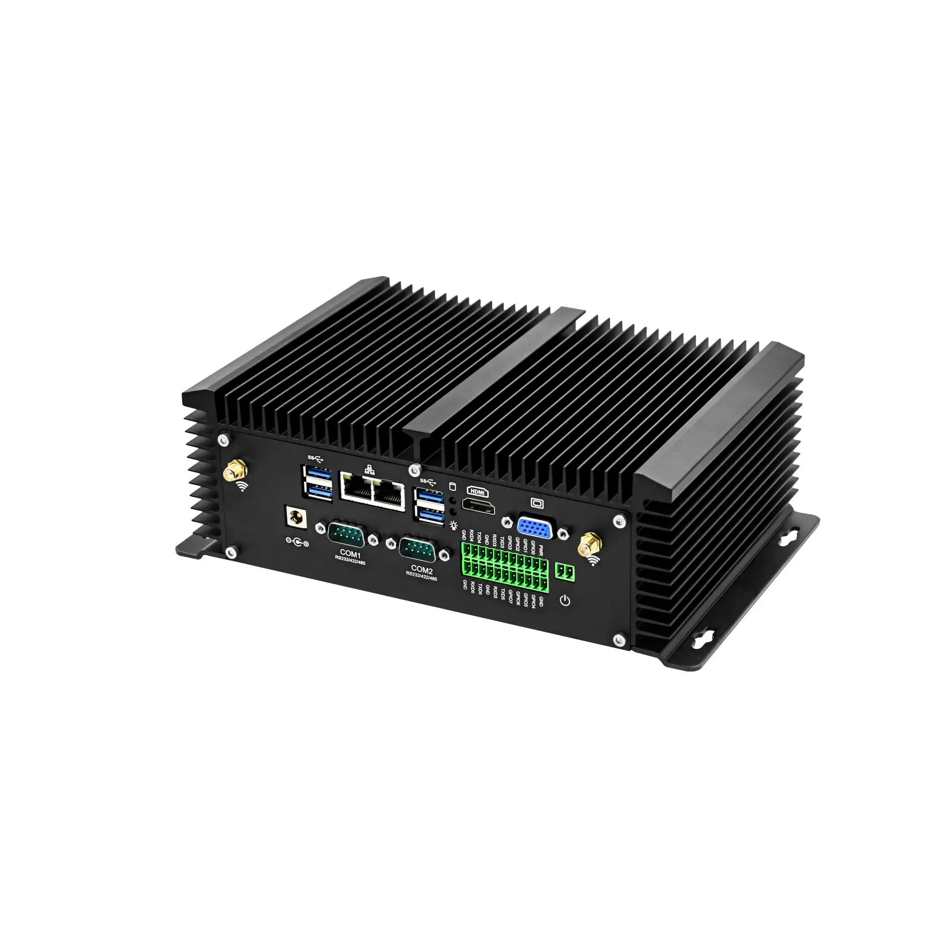 7200U 7500U 8550U Core I7 Industrial Fanless Mini Pc 2 Lans Phoenix Terminal Industrial Embedded Computer PC