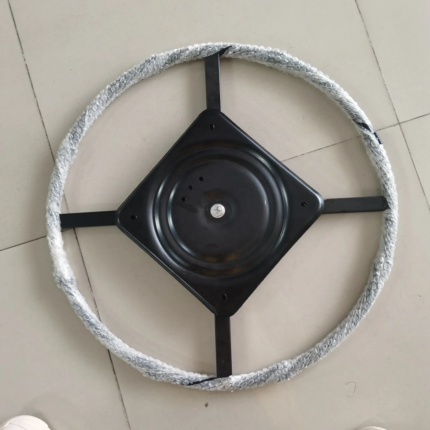 

24-дюймовое мебельное кольцевое основание, круглое основание для стула, поворотное, с 10-дюймовой пластиной, для основания кресла-реклайнера, для квадроциклов и UTV