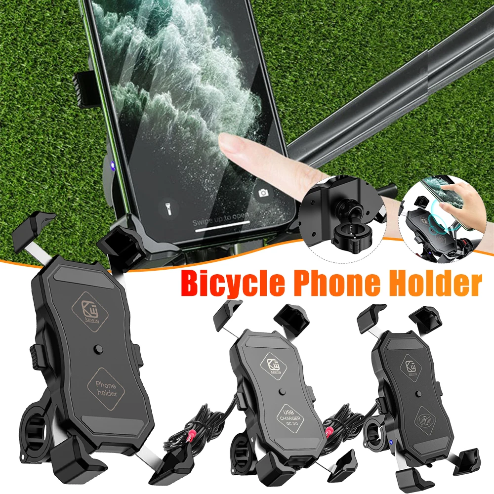 Bicycle Phone Holder Motorcycle Phone Holder Mount for iPhone Riding Outdoor Cycling MTB Bike Moto Motorcycle Stand Bracket