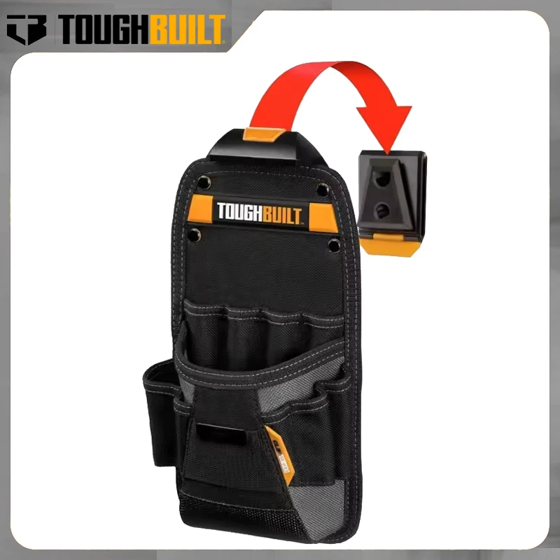 

TOUGHBUILT TB-CT-22 Маленький техник 11, карманная поясная маленькая сумка, зажим для хранения, комплект ремней, износостойкие портативные аксессуары для инструментов