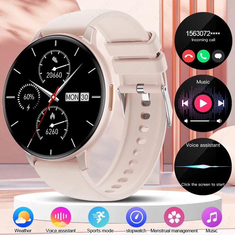 

LIGE 2026 Smart Watch Men Women Bluetooth Call Heart Rate Health Monitor 1.38inch HD Screen Fashion Sports Men Smartwatch Women