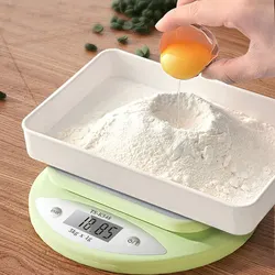 Kitchen Scale 5kg/1g Weight Grams Digital Balance Precision Accurate Green Electronic LCD Food Baking Portable Scale