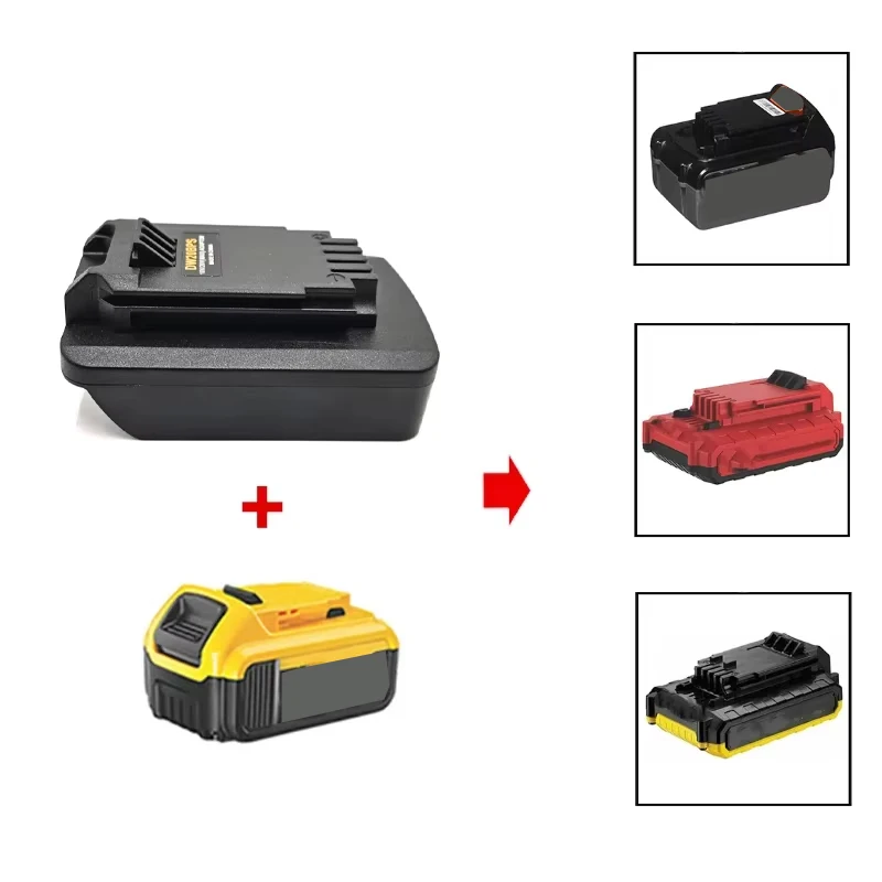 Battery Adapter for Dewalt DCB 18/20V Battery Converted To for Black&Decker PORTER CABLE Stanley 20V max Battery Tool Converter