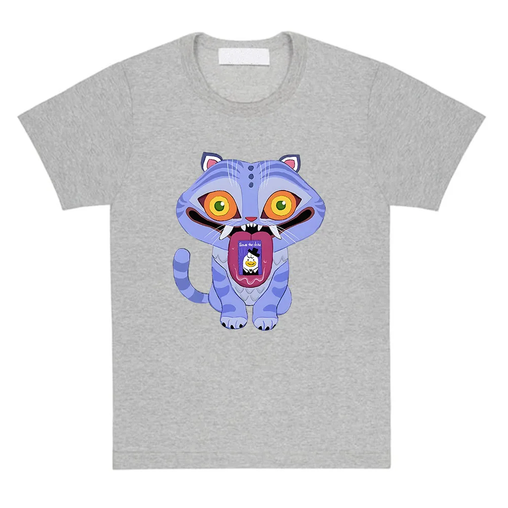 KPop Demon Hunters Derpy Women's Top Short Sleeve Cotton Female Tshirts Summer Round Neck Fashion T-shirt Movie Print T Shirts