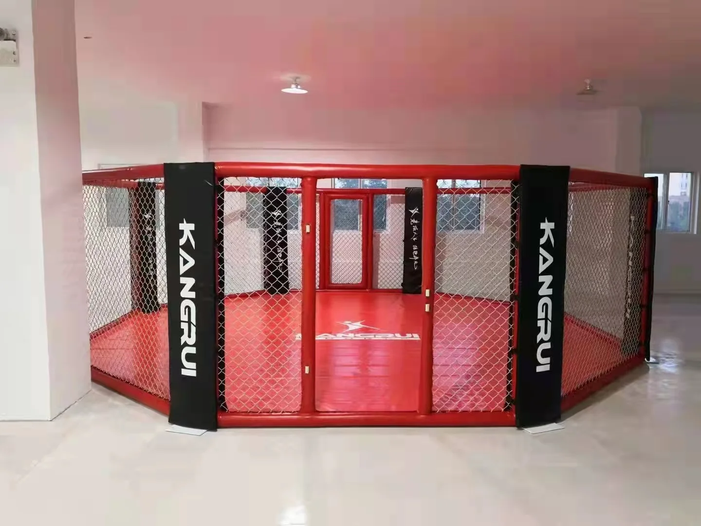 GYM Equipment Fitness Trainer Boxing Ring Mma Cage 18ft Floor Mma Cage for Fighting Club