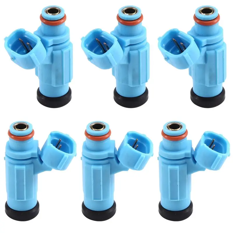 

A99F-Set Of 6 Fuel Injector 4-Hole Replacement Parts 15710-93J00 1571093J00 For Outboard 200HP 225HP 250HP Engines