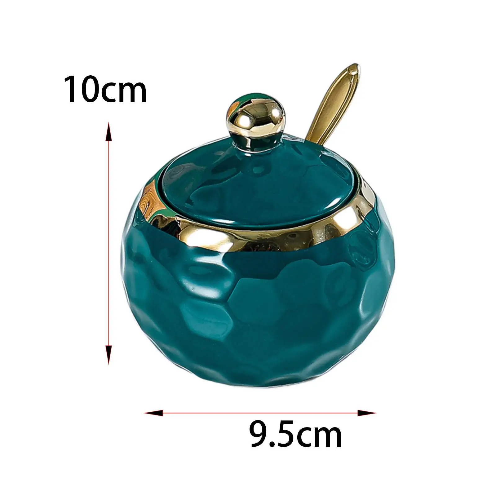 Porcelain Sugar Bowl Condiment Pot About 300ml Modern Seasoning Sugar Container Seasoning Jar Salt Container for Home