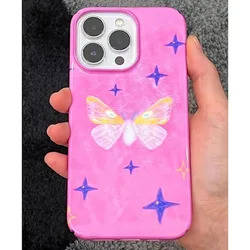 Colorful Butterfly Case For IPHONE 15PRO MAX 14 13 PRO 13 PRO MAX 15 15PLUS 15PRO 11Pro Acrylic Hard Mobile Phone Cases