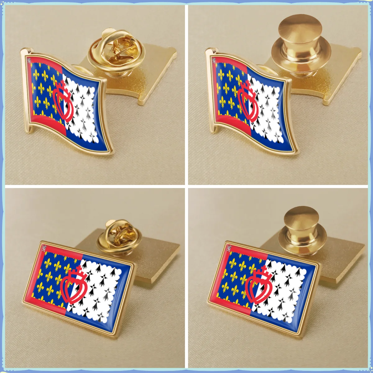 Pays de la Loire  of France Flag Brooch Badges Lapel Pins