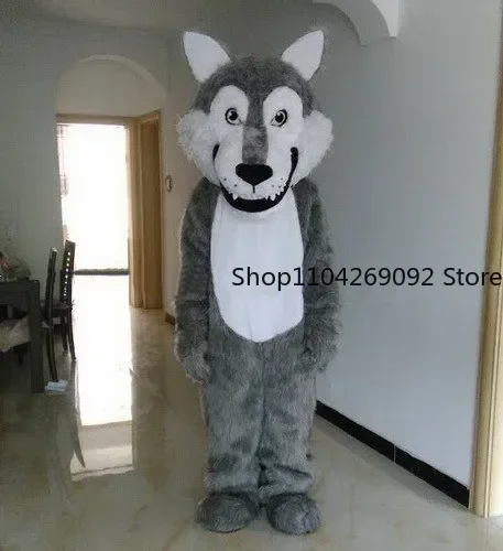 Furry Fursuit Wolf Mascot Costume EVA Material Helmet Animals Character Cartoon Apparel Fancy Dress Brithday Party Cosplay Anime