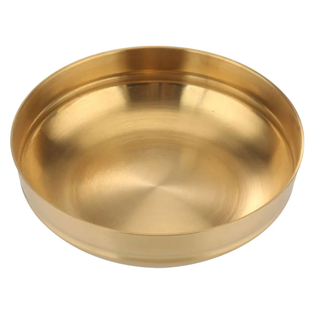 

1Pcs Stainless Steel Multipurpose Korean-Style Noodle Bowl Cold Bowl Kitchen Mixed Rice Tableware Simple Elegant