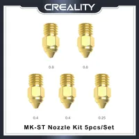 Creality 3D Printer Part 5Pcs/Set MK-HF Nozzle Kit MK-ST Mix Size for Ender 3 S1 Ender-3S1 PRO Cr-6 SE Ender3 Series