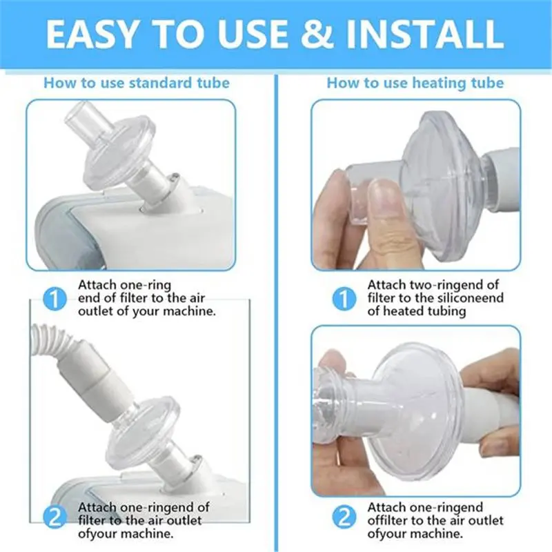 FGGS-CPAP Filters Universal 6-Pack For Resmed Machines For Standard Tubing, Easy Installation