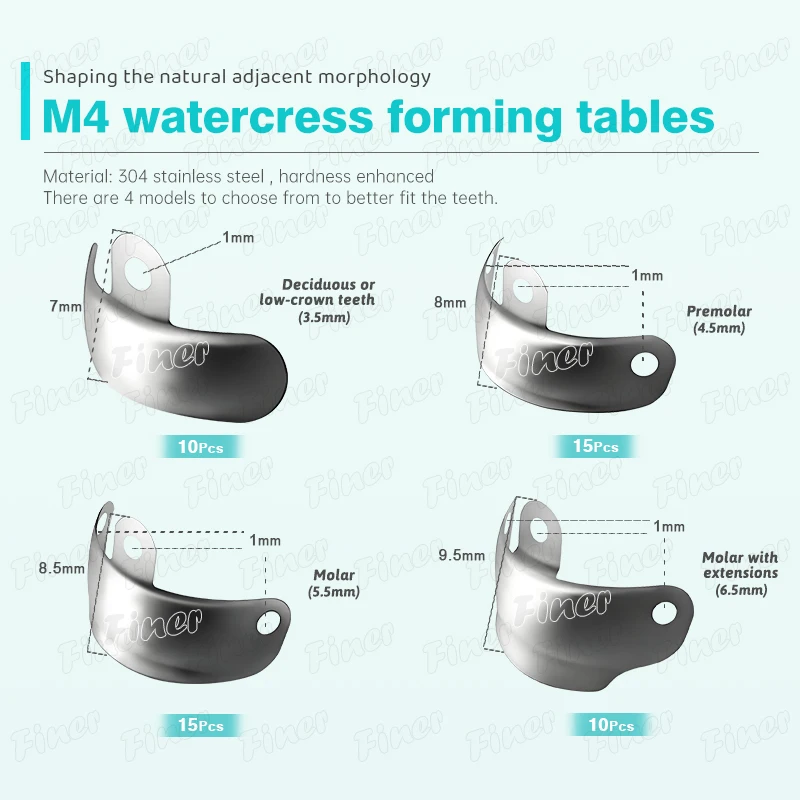 Dental Matrix Bands Dental Matrices Contoured Clamp Sectional Matrix System F4 Metal Matrices Clamp Ring Dental Instruments