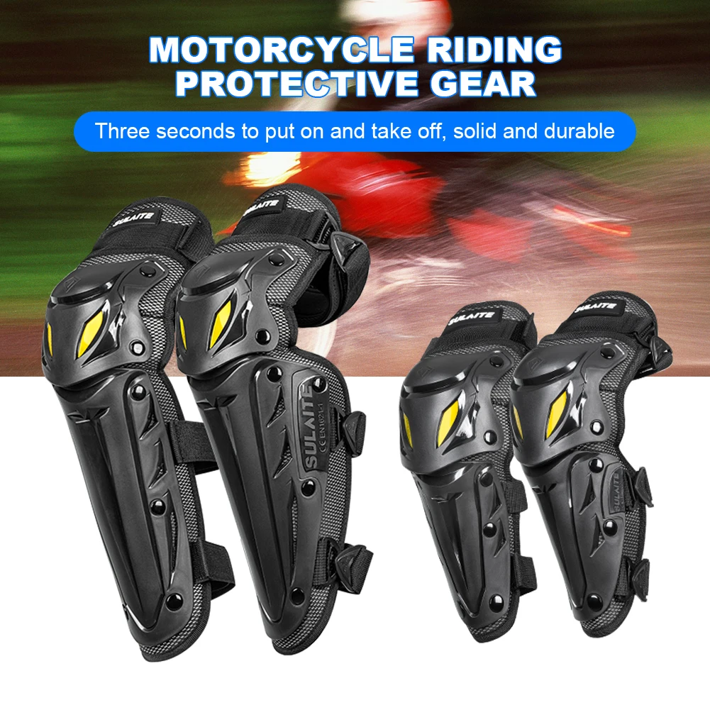 Motorcycle Protection Knee Breathable Off-Road Knee Protector Motorbike Knee Guard Motorcycle Elbow Protector for Cycling Racing