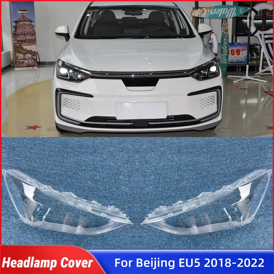 

For Beijing EU5 2018 2019 2020 2021 2022 Car Gadgets Front Lamp Cover Glass Cover Car Front Headlight Lens Cover Lights Shell