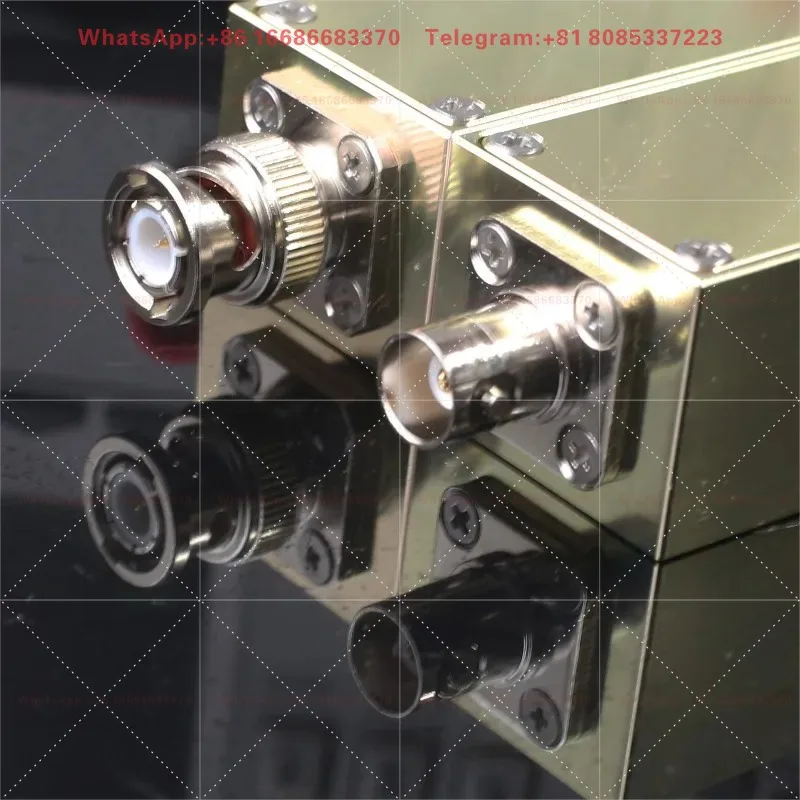 AL2391 coaxial male BNC to female shielded aluminum box Al M-F impedance matching bandpass fil-ter DIY