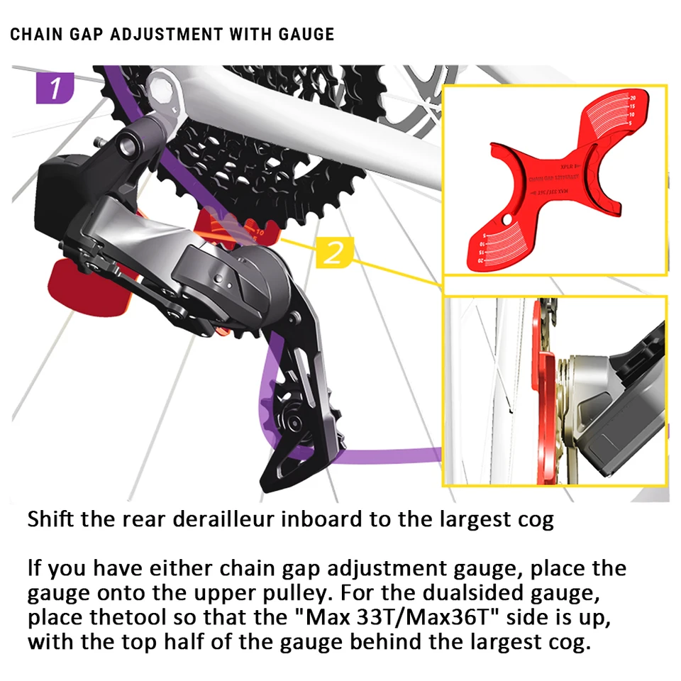 SRAM XPLR AX S Eagle 12スピード リアディレイラー用 ギャップ調整ツール
