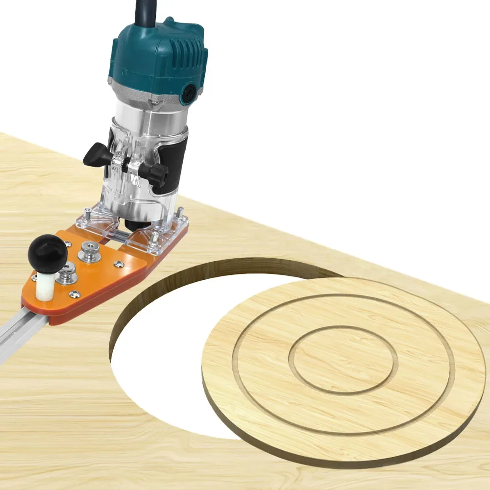 Circle Cutting Jig for Makita Electric Hand Trimmer Wood Router Milling Circle Slotting Trimming Machine Woodworking Tools