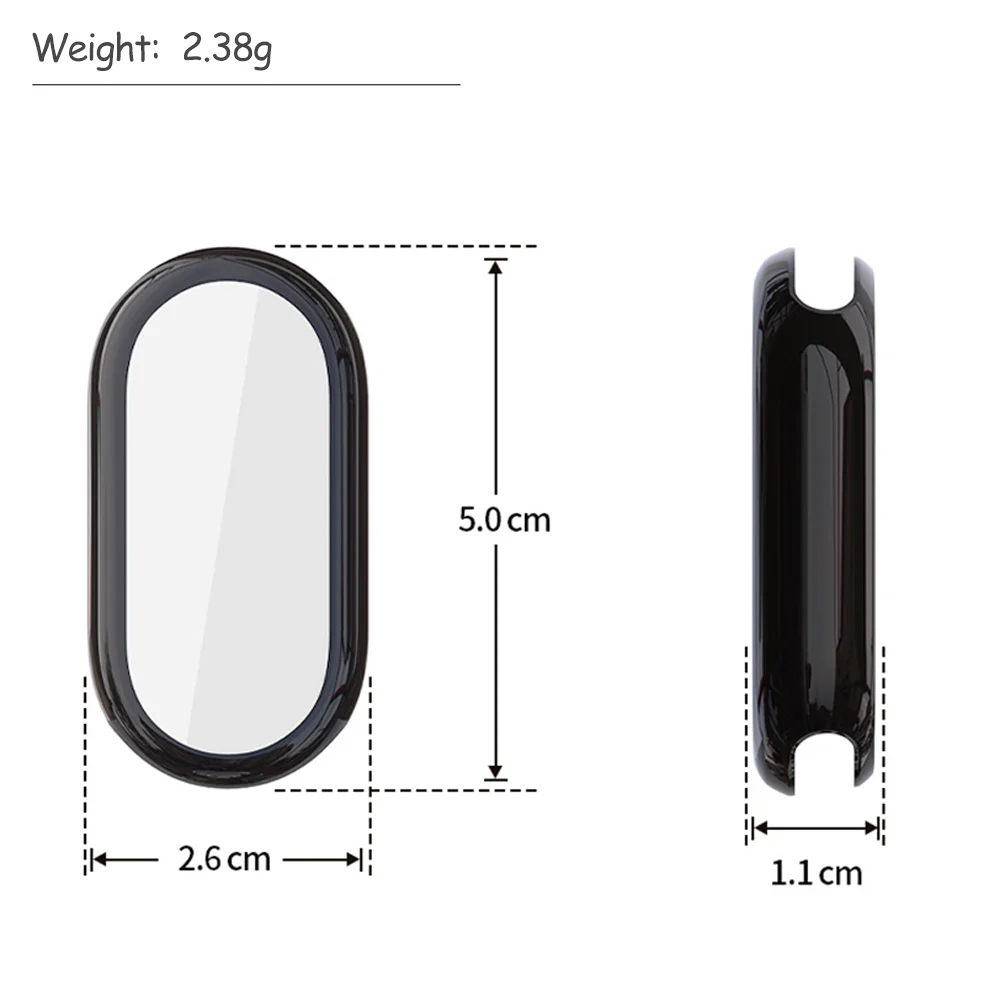 حافظة من البولي يوريثان الناعم + فيلم لملحقات mi band 10 حزام واقي للشاشة غطاء شامل من النايلون المضفر لسوار xiaomi band 10
