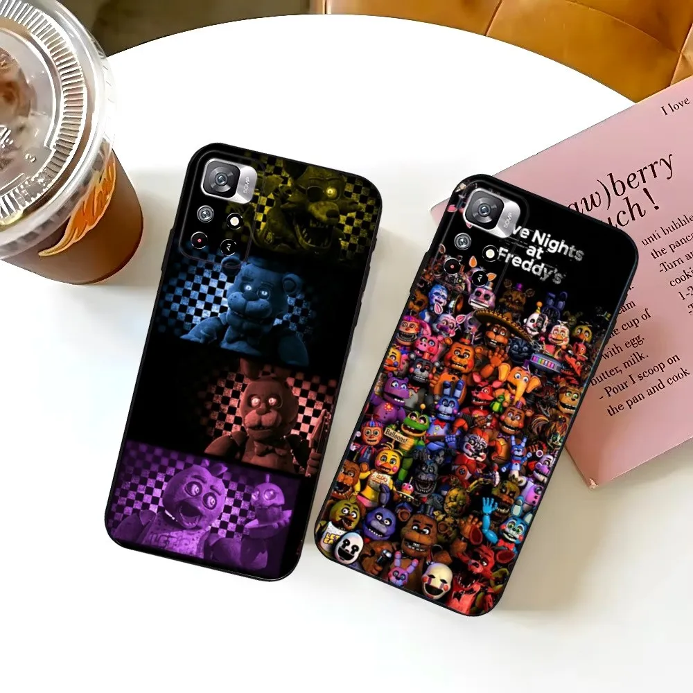 FNAF F-Five N-Nights at-Freddys Phone Case For Samsung S25,S24,S23,S22,S21,FE,S30,S20,S10,Plus,Ultra,Lite 5G Silicone Cover