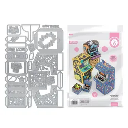 RETRO ARCADE GIFT BOX cutting Dies crafts molds diy scrapbooking stamp novelty 2024 supplies christmas fustelle albums embossing