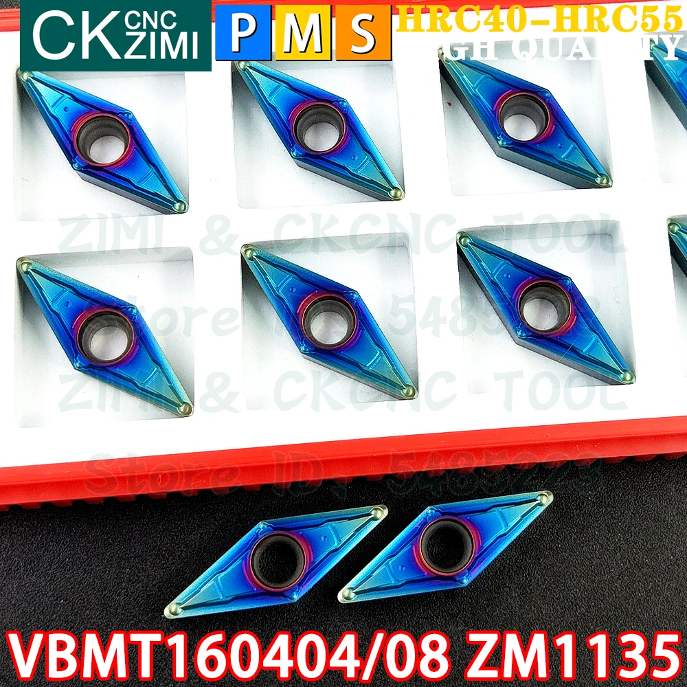 VBMT160404 ZM1135 VBMT160408 ZM1135 Carbide Inserts External Internal Turning Inserts Tool VBMT 1604 CNC Metal Lathe Cutter Tool