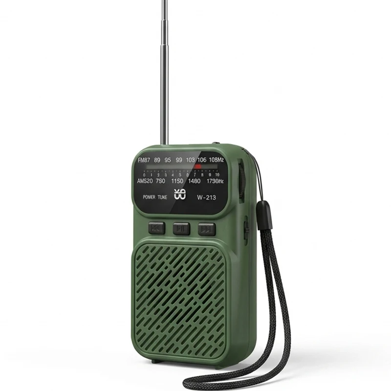 

Радиоприемник для выживания с поддержкой TF-карт/Bluetooth, аварийный фонарик, FM/AM, портативный, с зарядкой Type-C, на батарейках