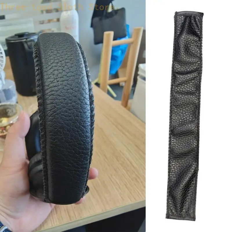 Leder-Kopfbalken-Kissenpolster, Kopfbandschutz für Monitore, Kopfhörer der 1. und 2. Generation E74A – Detail 9