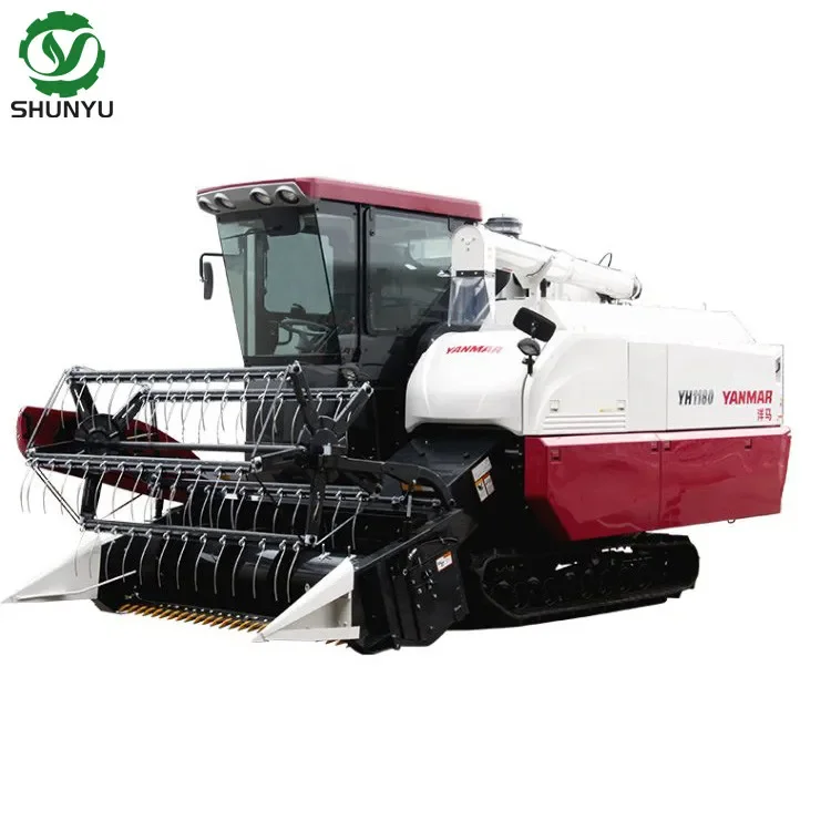 Farm Machinery Yanmar Yh1180 Rice and Wheat Combine Harvester with Factory Price