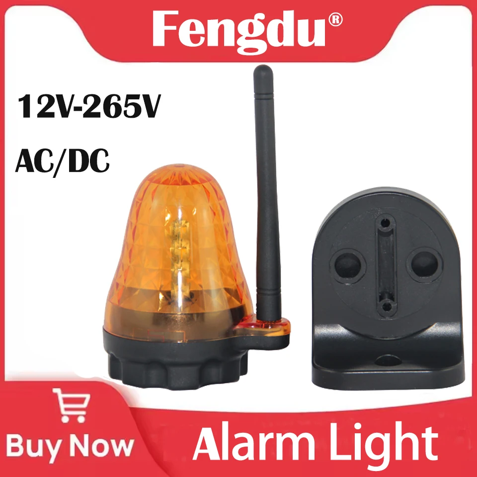 

Universal 12V 24V 220V Outdoor LED Signal Alarm Light Strobe Flashing Light Wall Mount Emergency Warning Lamp for Gate Opener