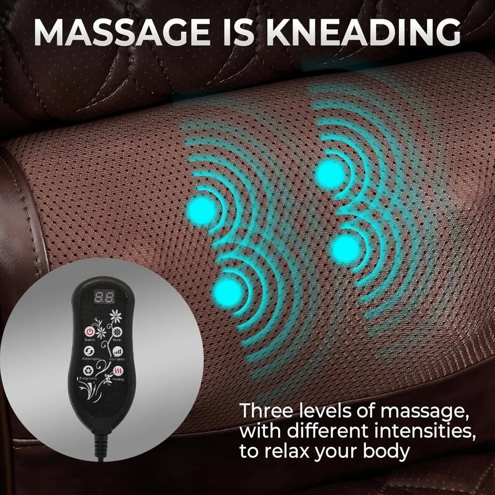 كرسي مكتب كبير وطويل سعة 600 رطل 3 في 1 مستلق مع مدلك مسند للقدمين وكرسي عمل مريح عالي التحمل #3