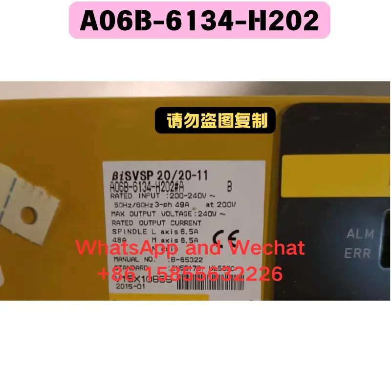

Used Driver A06B-6134-H202 Functional test OK Fast Shipping